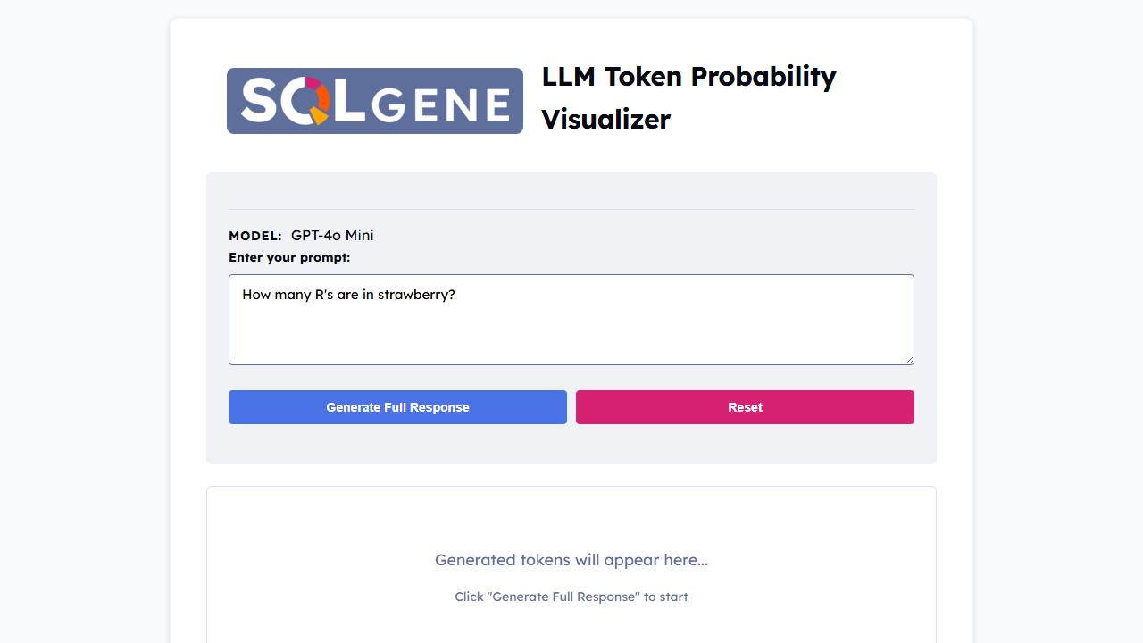 Token Probability Visualizer